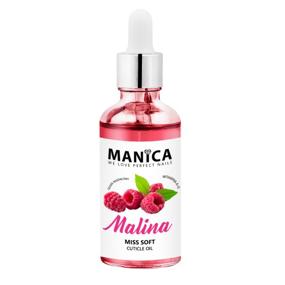 Manica Oliwka do skórek Miss Soft Raspberry 50ml