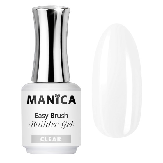Manica Żel w butelce Easy Brush Builder Gel  - Clear 15ml