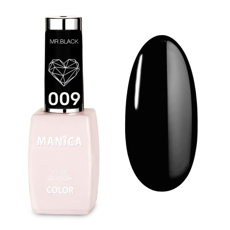 Manica Lakier hybrydowy LED/UV 10ml -  Ms. Black - 009