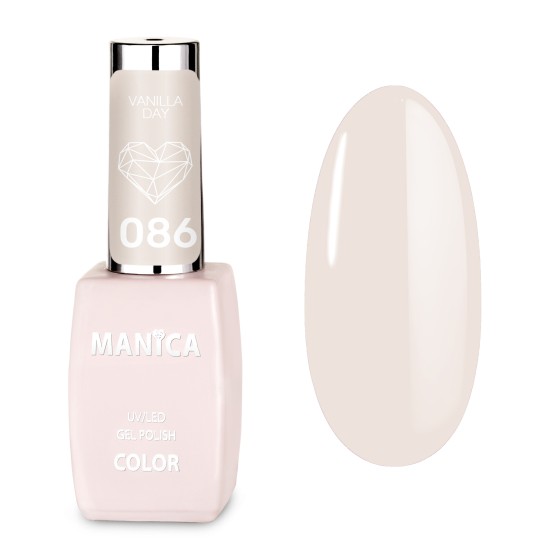 Waniliowy Lakier Hybrydowy LED/UV subtelny manicure  | MANICA.PL