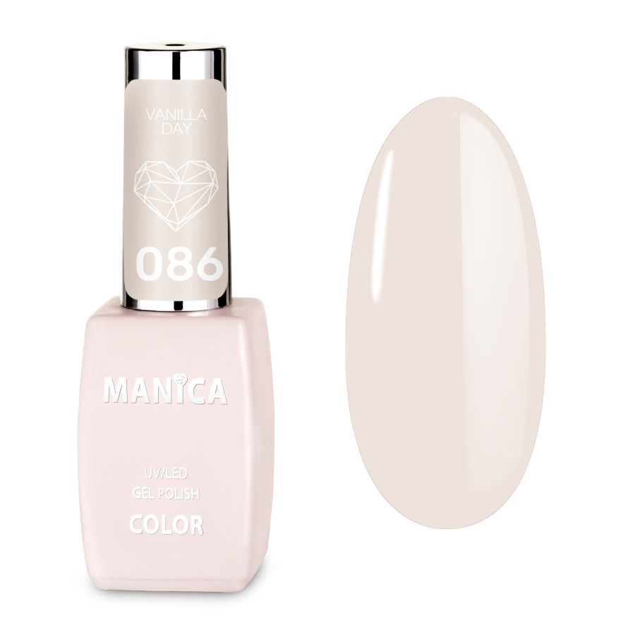 Waniliowy Lakier Hybrydowy LED/UV subtelny manicure  | MANICA.PL