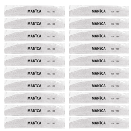 MANICA Pilnik do paznokci 100/180 - Bezpieczny Pakiet ZESTAW 100 SZTUK