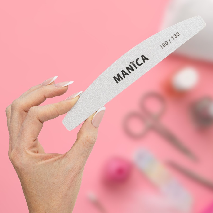 MANICA Pilnik do paznokci 100/180 - Bezpieczny Pakiet ZESTAW 100 SZTUK