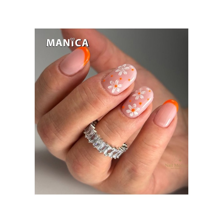 Pomarańczowy Neonowy Lakier Hybrydowy LED/UV żywy manicure | MANICA.PL