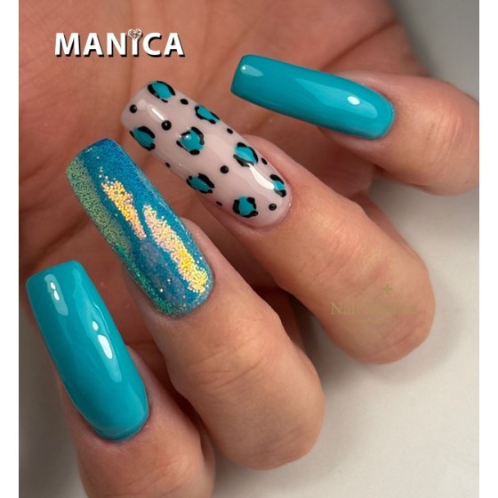 Oceaniczny Lakier Hybrydowy LED/UV niebieski manicure | MANICA.PL