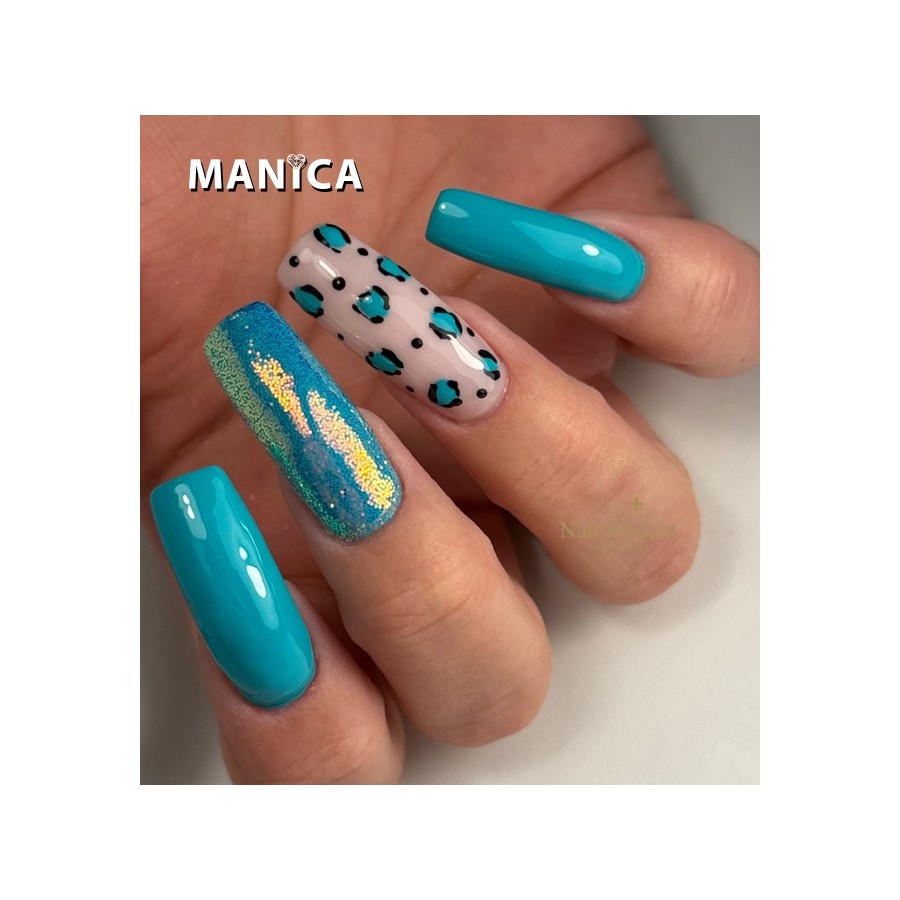 Oceaniczny Lakier Hybrydowy LED/UV niebieski manicure | MANICA.PL