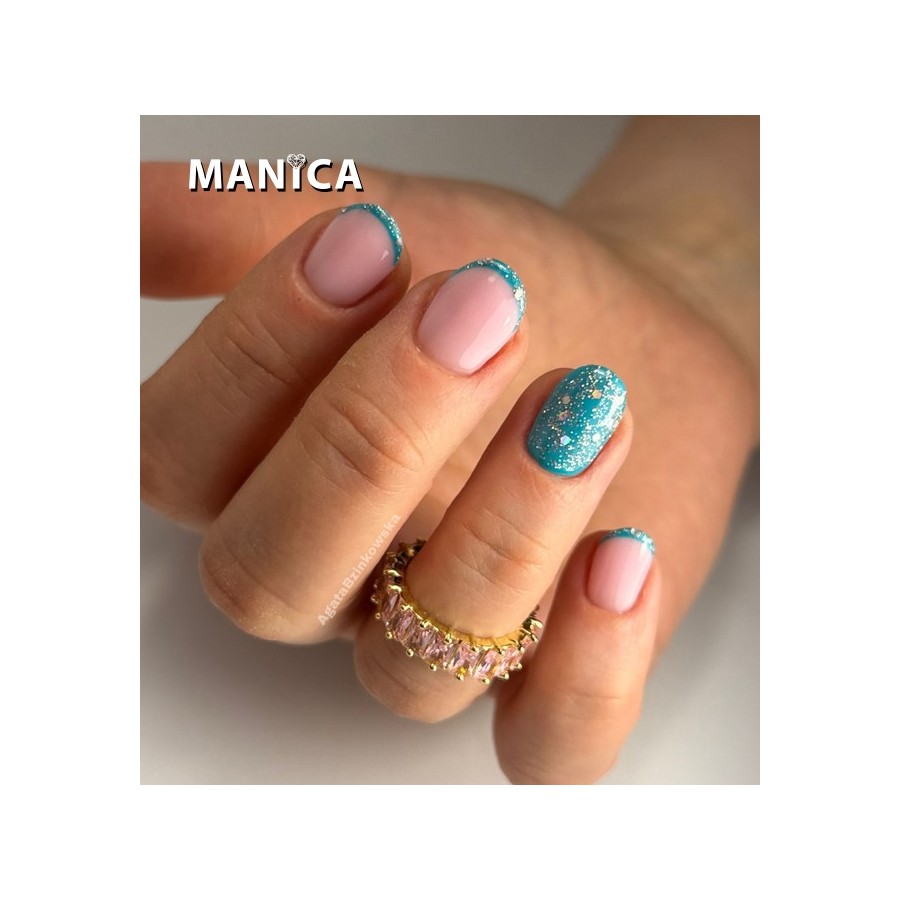 Oceaniczny Lakier Hybrydowy LED/UV niebieski manicure | MANICA.PL