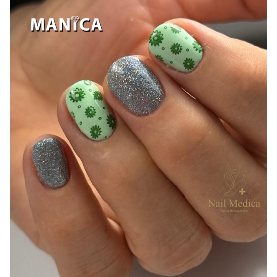 Pastelowy zielony Lakier Hybrydowy LED/UV świeży manicure | MANICA.PL