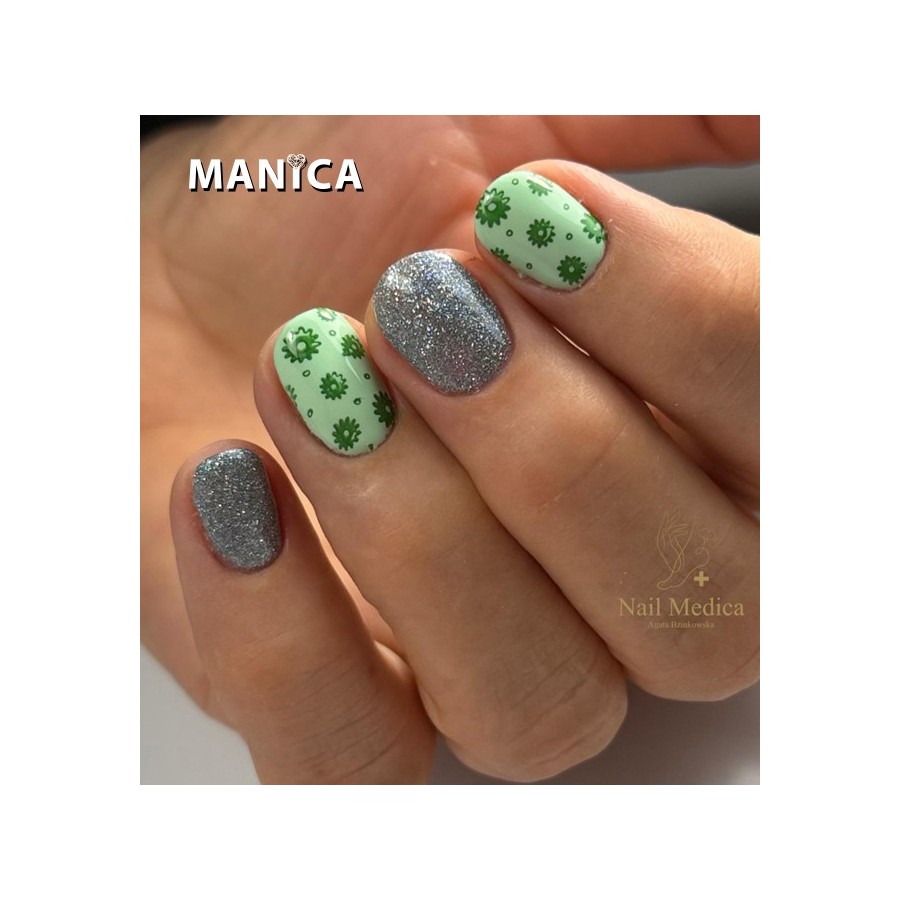 Pastelowy zielony Lakier Hybrydowy LED/UV świeży manicure | MANICA.PL