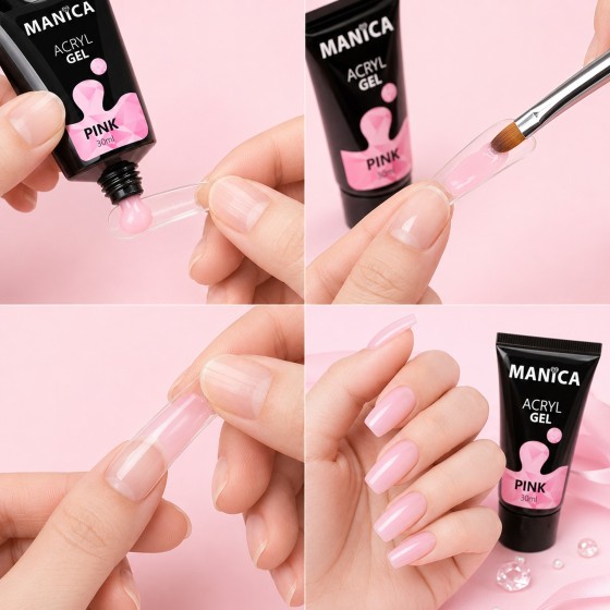 AcrylGel 30g - Clear - Przezroczysty AcrylGel do paznokci| MANICA.PL