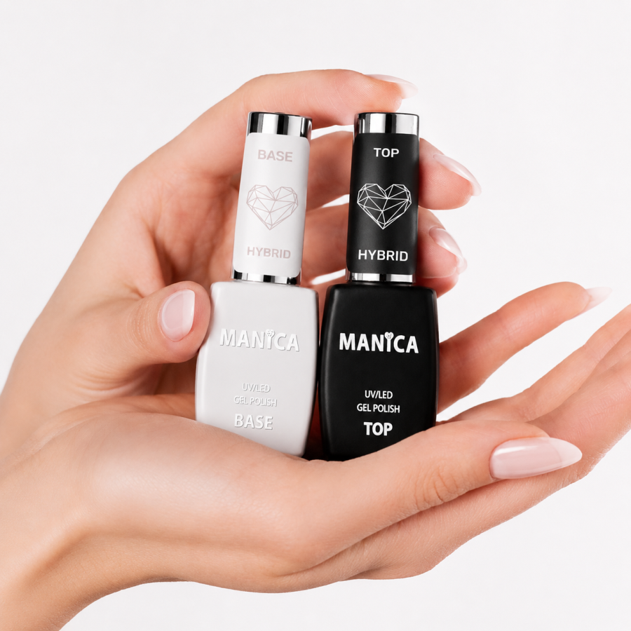 Manica Baza Cover Rose 10ml + Top Hybrid 10ml
