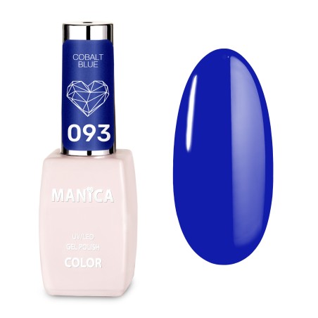 Manica Lakier hybrydowy LED/UV 10ml -  Cobalt Blue- 093