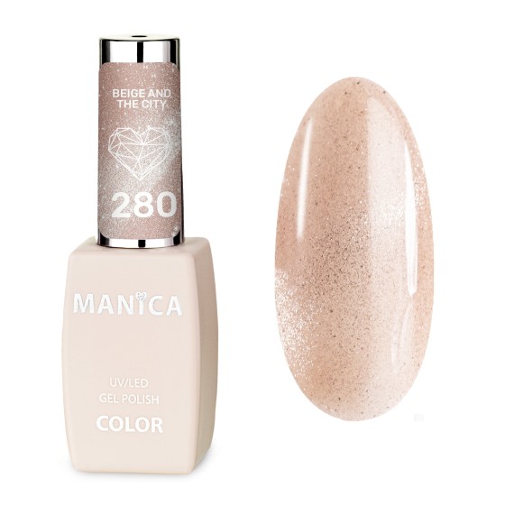 Manica Lakier hybrydowy Cat Eye LED/UV 10ml - Beige and the City - 280