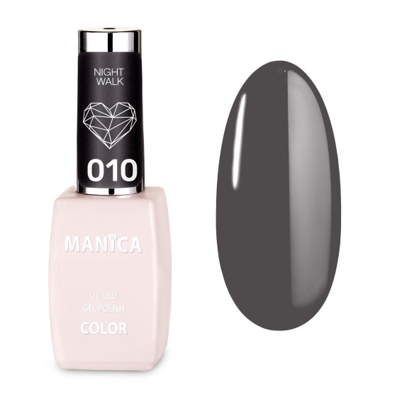 Trwały Lakier hybrydowy LED/UV brązowy szary manicure | MANICA.PL