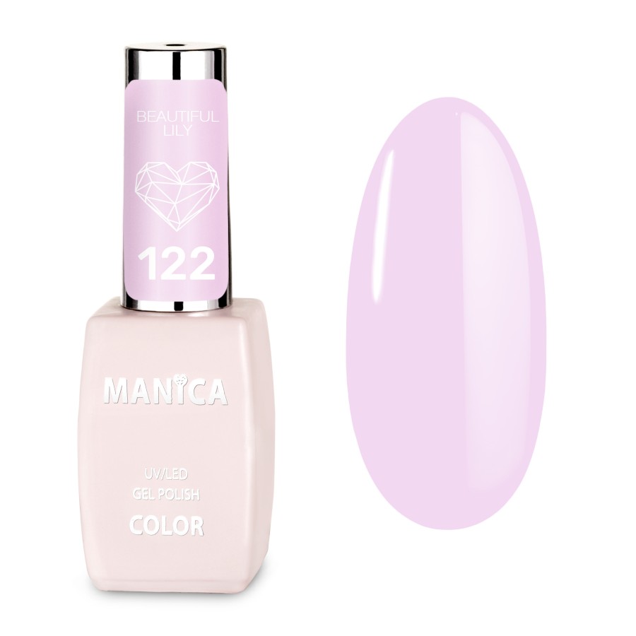 Liliowy Lakier Hybrydowy LED/UV piękny i subtelny manicure | MANICA.PL