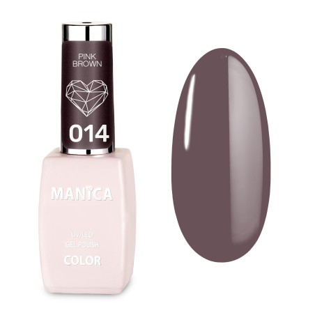Manica Lakier hybrydowy LED/UV 10ml -  Pink Brown - 014