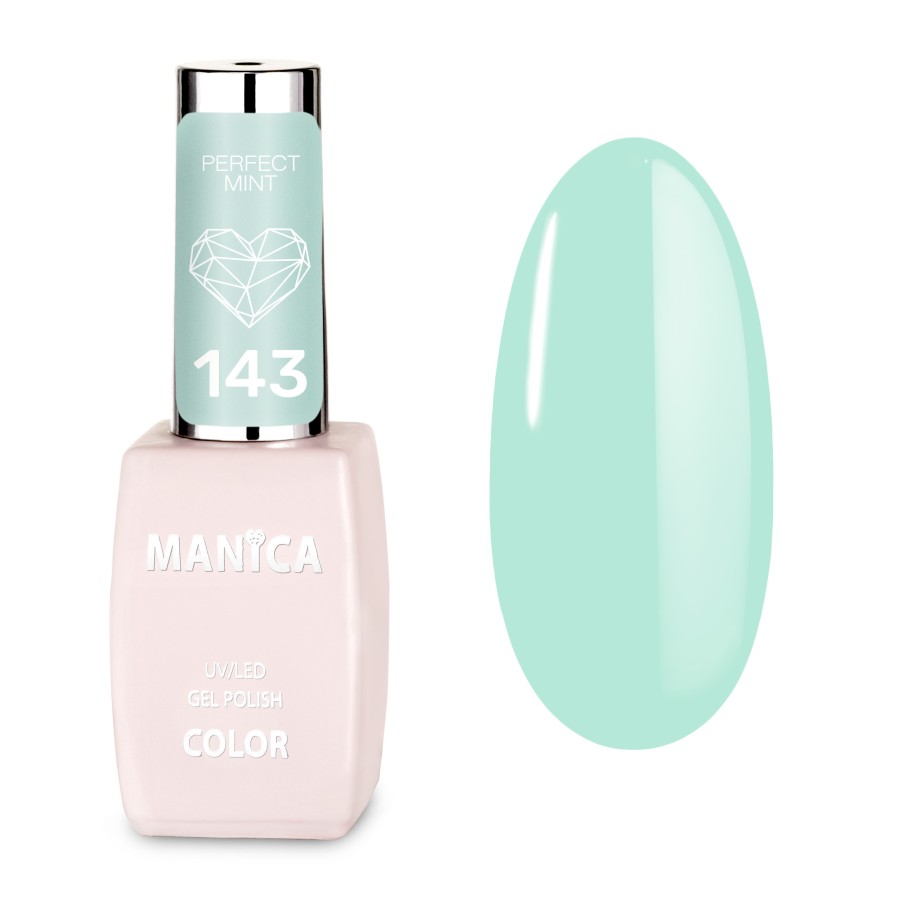 Miętowy Lakier Hybrydowy LED/UV świeży zielony manicure | MANICA.PL