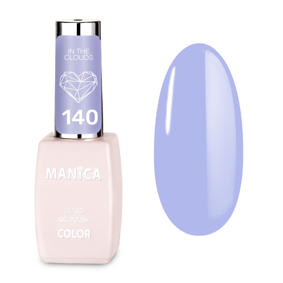 Niebieski Lakier hybrydowy LED/UV  subtelny manicure | MANICA.PL