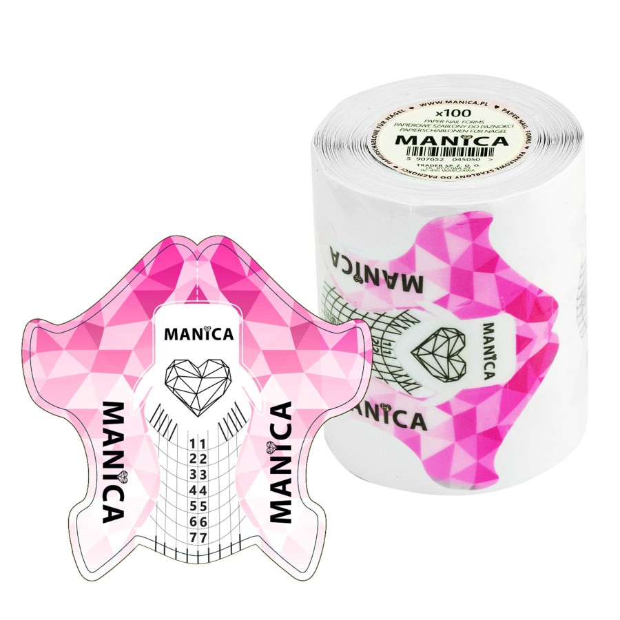 Szablony do przedłużania paznokci 100szt przedłużanie  | MANICA.PL