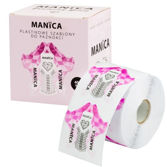 Szablony do przedłużania paznokci 400szt przedłużanie | MANICA.PL