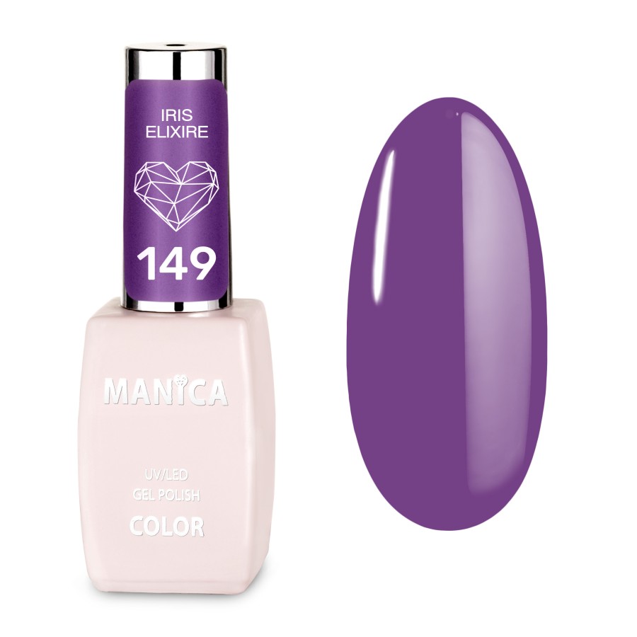 Fioletowy Lakier Hybrydowy LED/UV 10ml intensywny manicure | MANICA.PL