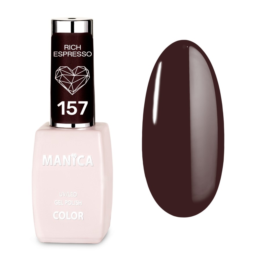 Ciemny brązowy Lakier Hybrydowy LED/UV 10ml głęboki brąz | MANICA.PL