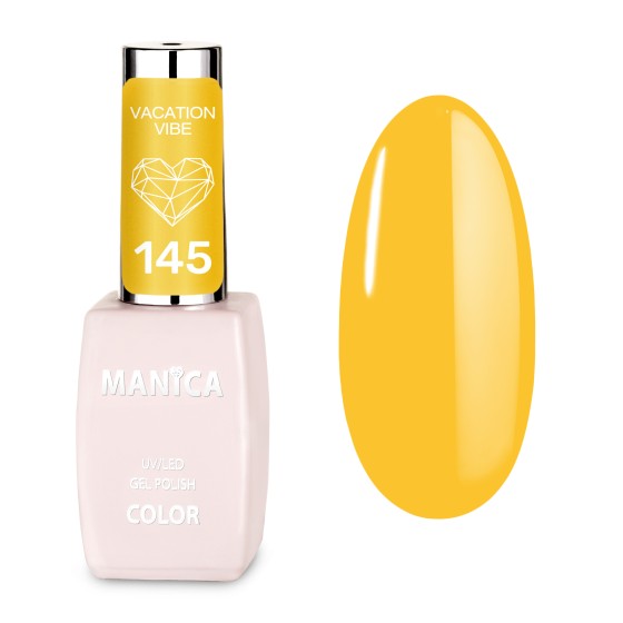 Słoneczny Żółty Lakier Hybrydowy LED/UV 10ml letni odcień | MANICA.PL