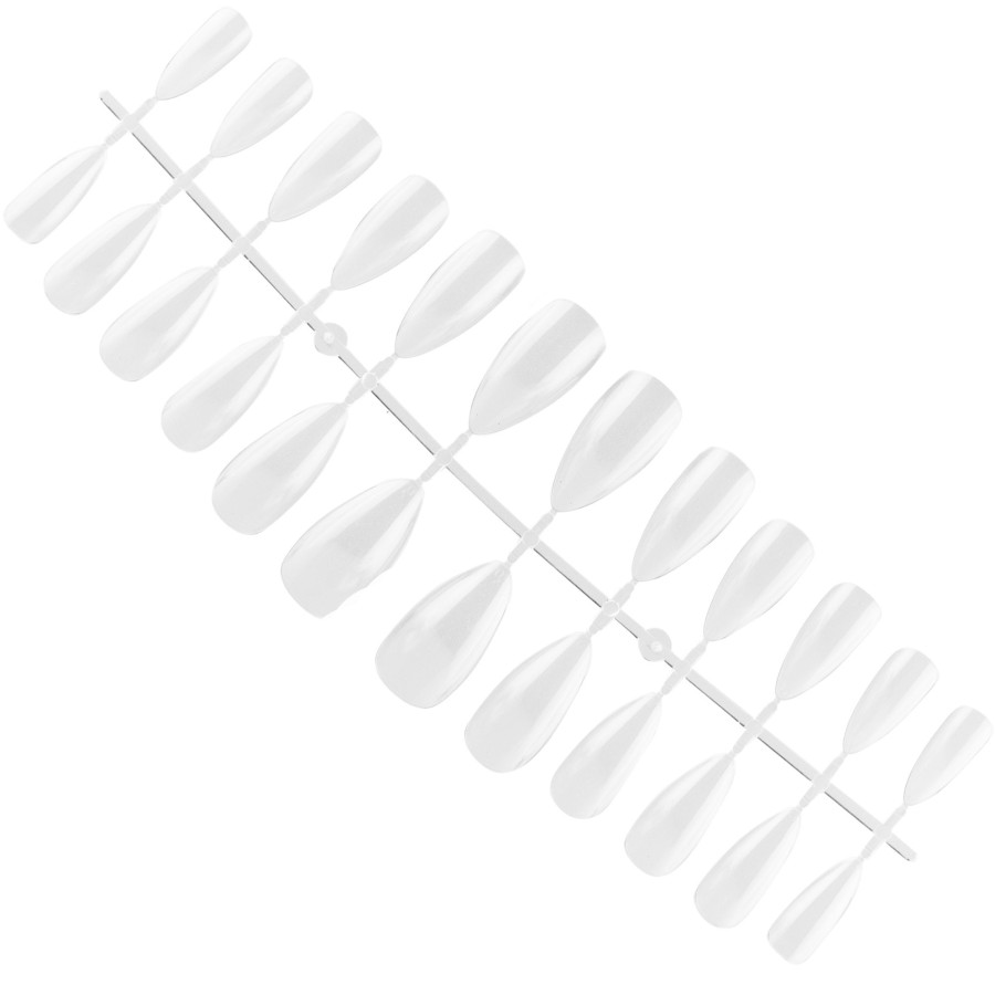 FLEXI Gel Tips Tipsy migdałki Clear 120 szt. uniwersalne | MANICA.PL
