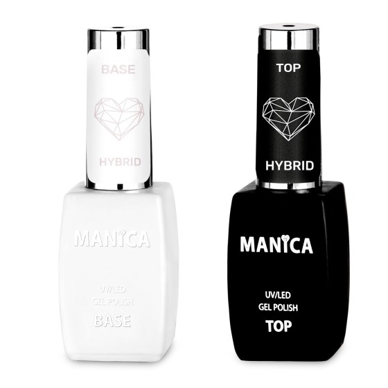 Baza Hybrydowa 10ml + Top Hybrydowy 10ml  zestaw | MANICA.PL