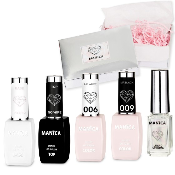 Zestaw Mani Chrome Glow - Zestaw z efektami chromowymi | MANICA.PL
