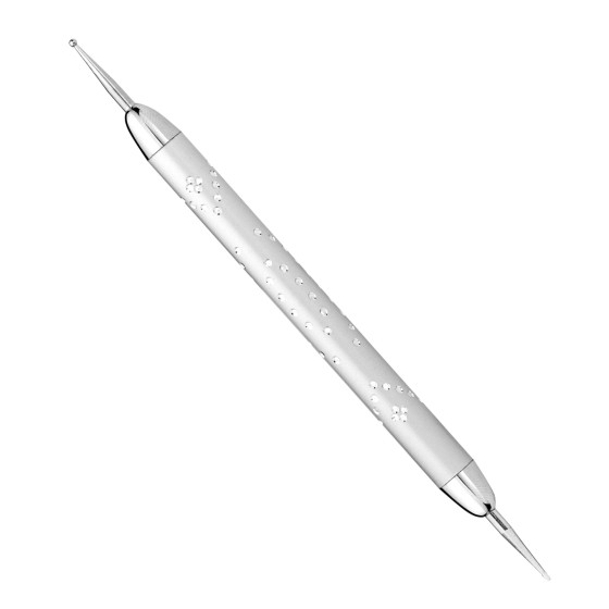 Sonda z cyrkoniami srebrna - Luksusowa sonda do zdobień | MANICA.PL