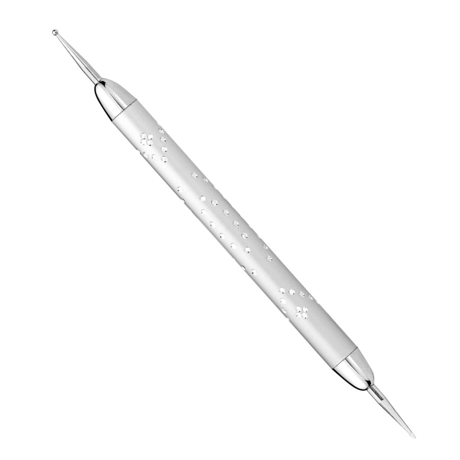 Sonda z cyrkoniami srebrna - Luksusowa sonda do zdobień | MANICA.PL