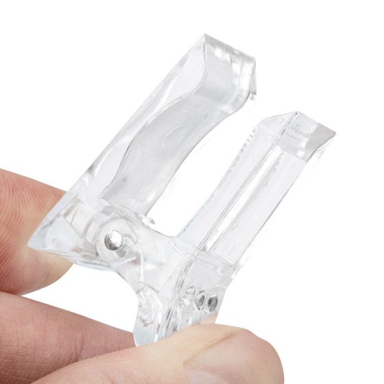 Klips plastikowy do zaciskania Clear praktyczny | MANICA.PL