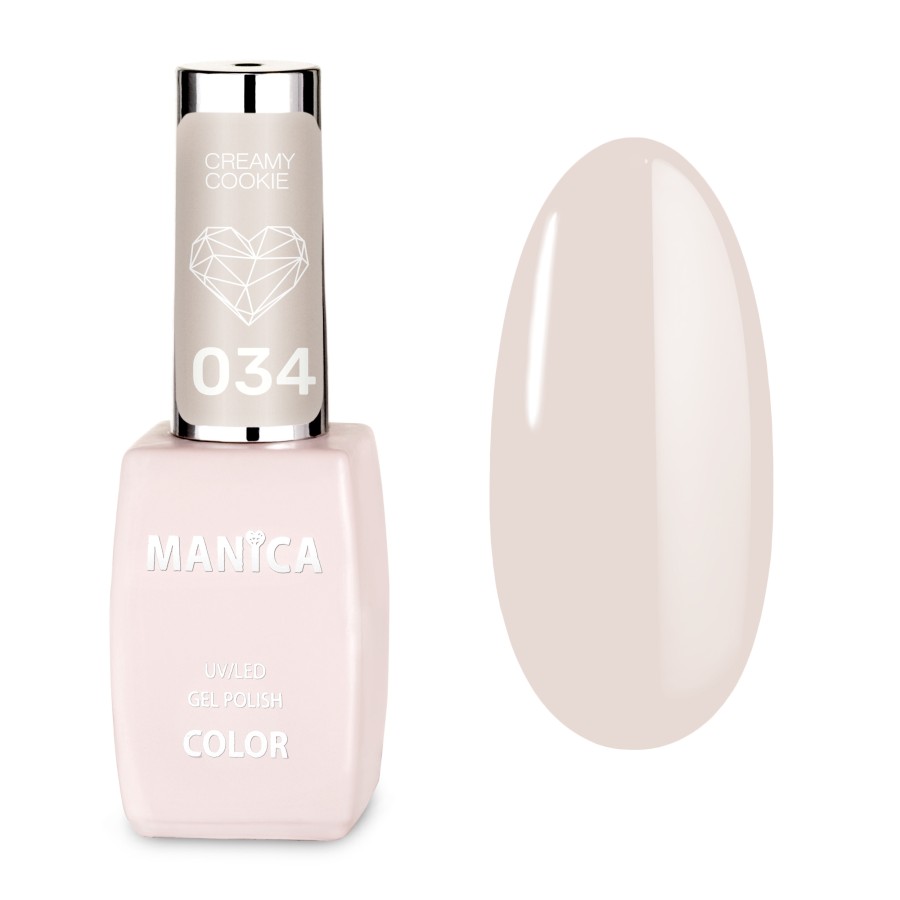 Kremowy Lakier Hybrydowy LED/UV delikatny manicure | MANICA.PL