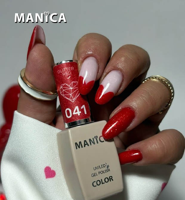 041 Glitter Red